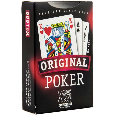 HRA Karty Poker 54 listů papírová krabička *SPOLEČENSKÉ HRY*