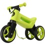 Odrážedlo Funny Wheels Rider SuperSport 2v1 odstrkovadlo s popruhem Zelené