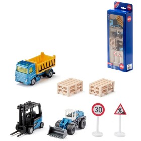 SIKU Super Stavební stroje set 3ks s doplňky model kov 6336