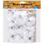 KARNEVAL Dekorace pavučina s pavoukem Halloween set 12ks v sáčku