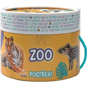 JIRI MODELS Hra karetní Postřeh! ZOO v kulaté krabičce