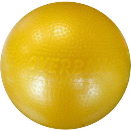 ACRA Míč overball 230mm žlutý fitness gymball rehabilitační do 90kg