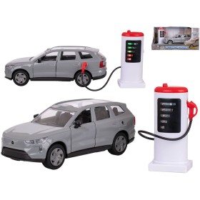 KIDS GLOBE Auto Volvo EX90 + dobíjecí stanice PB kov na baterie Světlo Zvuk