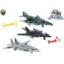 Letadlo vojenská army kovová stíhačka zpětný chod 3 druhy Světlo Zvuk