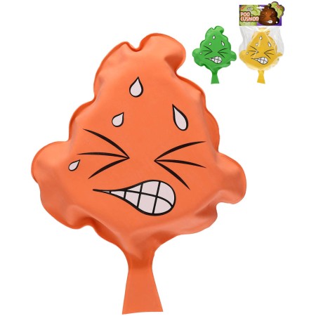 Polštářek POO prdící pytlík s obličejem dětská žertovinka 3 barvy