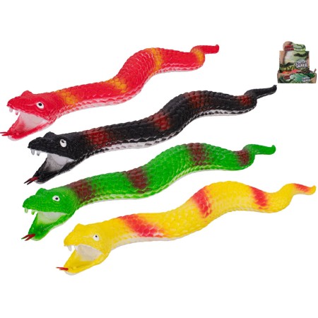 Had barevný natahovací 30cm strečové zvířátko 4 barvy