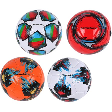 Míč baby kopací fotbalový Gametime malý kopačák s grafikou 4 druhy