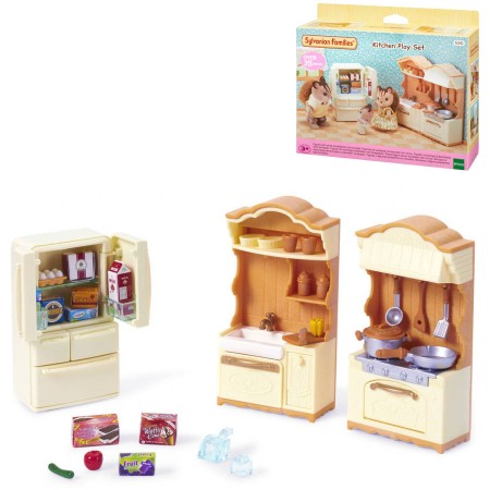 Sylvanian Families kuchyňská linka s ledničkou nábytek doplněk k herním sadám