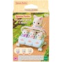 Sylvanian Families květinová kočičí trojčata set 3 figurky s kočárkem