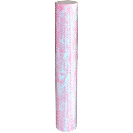 MERCO Válec masážní 90x15cm jóga roller pěnový růžovo-modrý