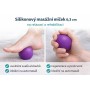 MERCO Míček masážní silikonový 6,5cm na relaxaci a rehabilitaci fialový