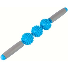 MERCO Tyč masážní rehabilitační 40cm roller na uvolnění svalů modrý