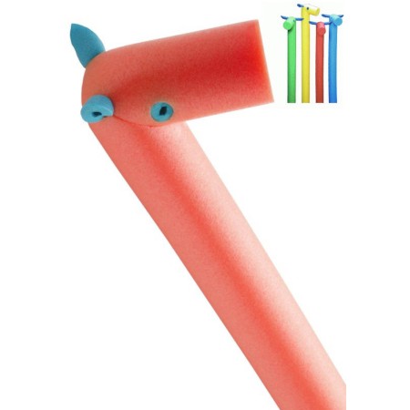 MATUŠKA-DENA Vodní nudle pískací Koník 1450mm pěnová trubice 4 barvy