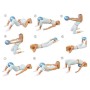 MERCO Míč FitGym overball 20cm červený fitness gymball rehabilitační
