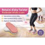 MERCO Twist rotační disky růžové set 1 pár na fitness a rehabilitaci
