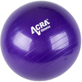 ACRA Míč gymnastický fialový 65cm fitness balon rehabilitační do 130kg