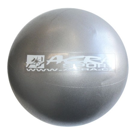 ACRA Míč overball 300mm stříbrný fitness gymball rehabilitační do 120kg