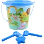 Pískový set kyblík 15cm s formičkou a 2 nástroji Safari sada na písek 4ks