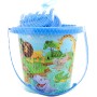 Pískový set kyblík 15cm s formičkou a 2 nástroji Safari sada na písek 4ks