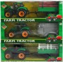 Traktor plastový 29cm s přívěsem v krabici 3 druhy