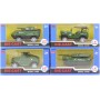 Auto army vojenské kovové 1:87 tank 4 druhy v krabici