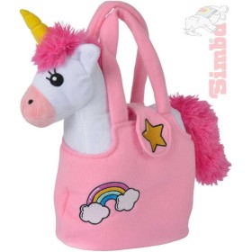 SIMBA PLYŠ Koník bílý jednorožec v plyšové kabelce *PLYŠOVÉ HRAČKY*