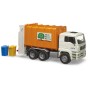 BRUDER 02772 Auto MAN TGA popeláři bílo-oranžové funkční model 1:16 plast