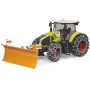 BRUDER 03018 Traktor Claas Axion 950 se sněhovými řetězy a radlicí