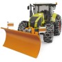 BRUDER 03018 Traktor Claas Axion 950 se sněhovými řetězy a radlicí