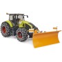 BRUDER 03018 Traktor Claas Axion 950 se sněhovými řetězy a radlicí