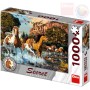 DINO Puzzle 1000 dílků Koně skrytá tajemství 66x47cm skládačka v krabici