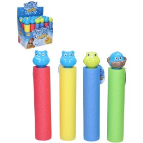 Pistole vodní dělo soft 26cm pěnová trubice lehká s hlavou zvířátka na vodu 4 barvy