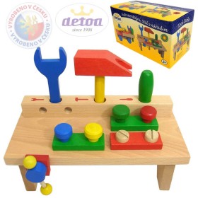 DETOA Dětský pracovní stolek set s nářadím *DŘEVĚNÉ HRAČKY*