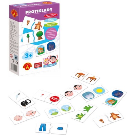 ALEXANDER Hra školou Protiklady naučná hra v krabici