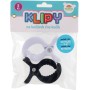 Klipy na kočárek černý + bílý set 2ks plast v sáčku