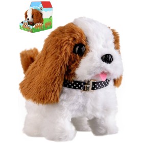 PLYŠ Pejsek Max interaktivní chodí štěká na baterie Zvuk