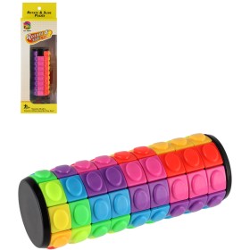Hra hlavolam válec barevný duhový přesouvačka plast