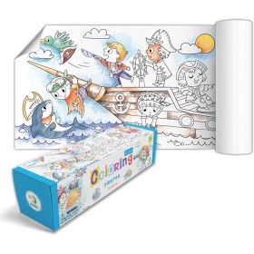 Plakát v roli na vybarvení Piráti 70x16cm