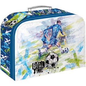 Kufřík dětský lepenkový Goal Time na školní potřeby Fotbal