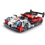Stavebnice iM.MASTER Závodní auto zpětný chod 472 dílků plast