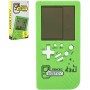 Hra retro digitální Tetris Brick Game padající kostky Zelená na baterie Zvuk