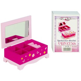 DŘEVO Šperkovnice Princess se zrcadlem *DŘEVĚNÉ HRAČKY*
