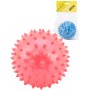 Míček masážní 9cm balónek s bodlinkami gumový 2 barvy v sáčku