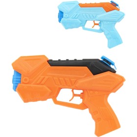 Pistole vodní stříkací 19cm se zásobníkem na vodu 2 barvy plast