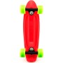 Skateboard dětský pennyboard červený 43cm plastové osy zelená kola