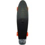 Skateboard dětský pennyboard černý 60cm kovové osy oranžová kola