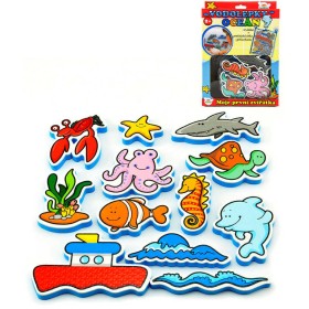 Baby vodolepky Moje první pěnová zvířátka oceán sada 12ks v síťce