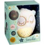 PLYŠ Baby sovička usínáček 25cm projektor na baterie Světlo Zvuk pro miminko