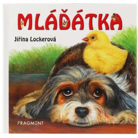 Baby dětská knížka leporelo Mláďátka zvířátka 11x10cm