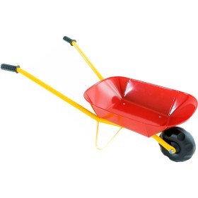 Kolečko červené 75x30x40cm dětská kovová zahradní kolečka v sáčku